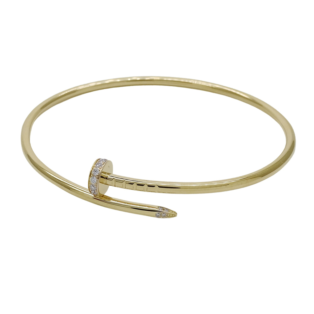 Cartier bracelet, women's/men's, brand bangle, 750YG, Juste un Clou small, ye...
